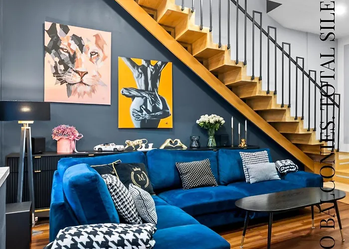 Luxury In Center 2 Balconies 2 Bathrooms Ac Apartmán Katovice